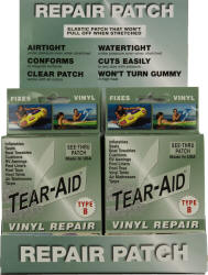 TEAR-AID Vinyl Seat Repair Kit, Type B Clear Patch for Vinyl and  Vinyl-Coated Materials, Works On Cars, Motorcycles, Jetski, Boats & More,  Blue Box