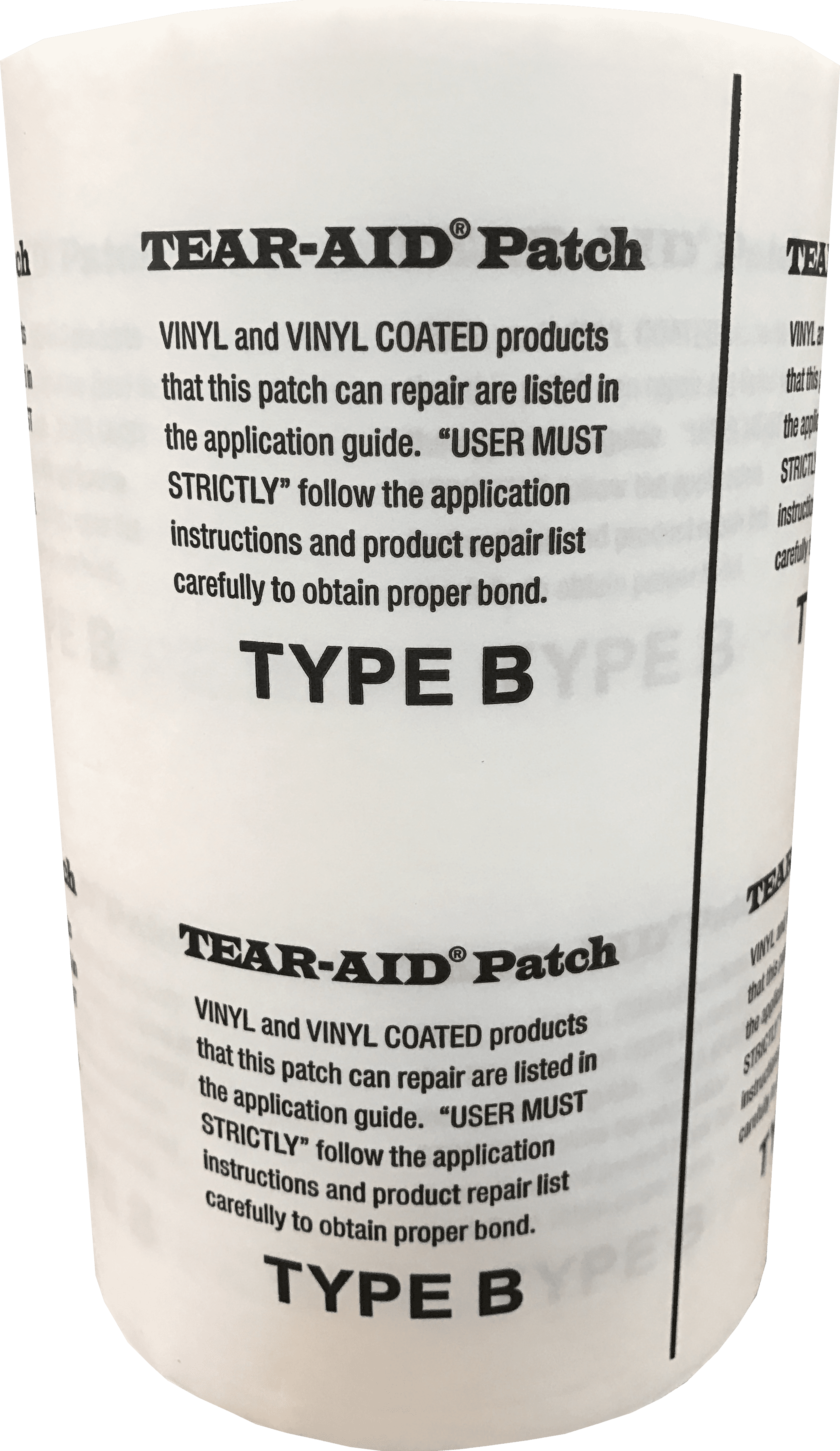 Industrial Size Bulk Rolls (30Ft): VINYL TYPE B